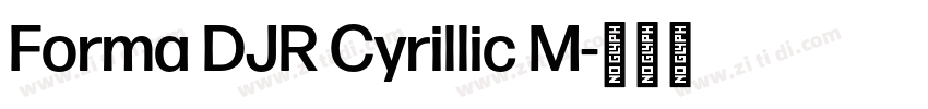 Forma DJR Cyrillic M字体转换 Forma DJR Cyrillic M字体转换